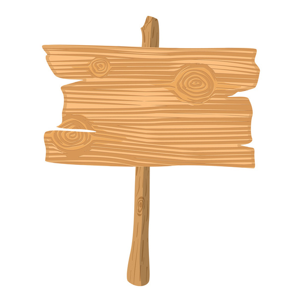 Wooden cartoon icon - Vector, Image