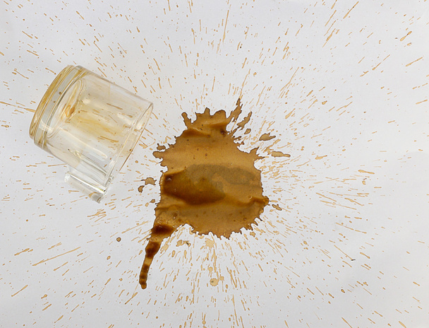 coffee dropped on paper - Foto, afbeelding