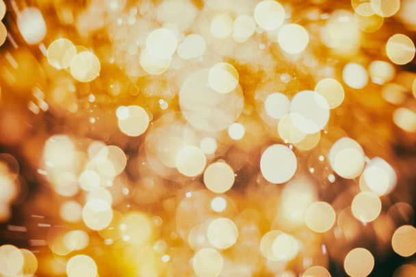 Christmas background with bokeh lights - 写真・画像