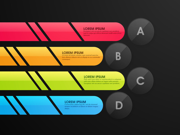 Colorful infographic elements for Business. - Vetor, Imagem