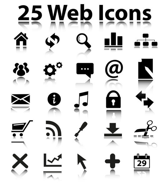 Iconos Web - Vector, imagen