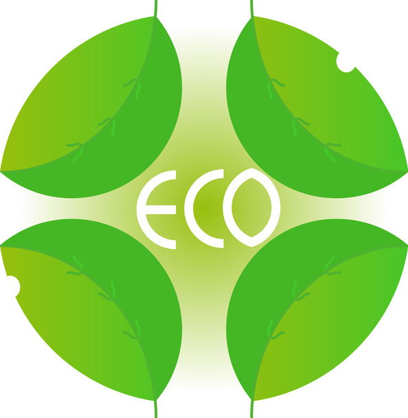 Environmental-friendly product. Logo.Vector illustration - Wektor, obraz