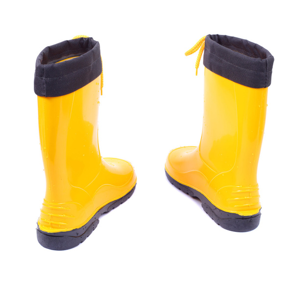 Rubber yellow boots - Φωτογραφία, εικόνα