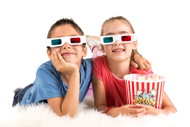 Kids in the movies - Foto, Bild