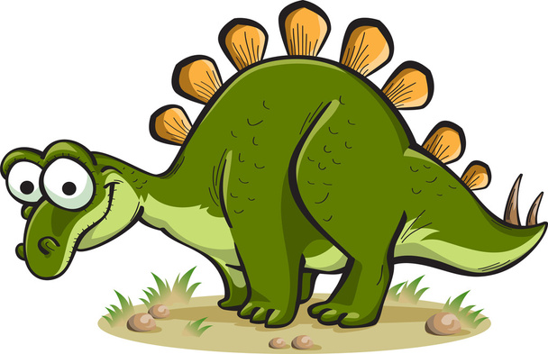 a Stegosaurus elszigetelt fehér - Vektor, kép
