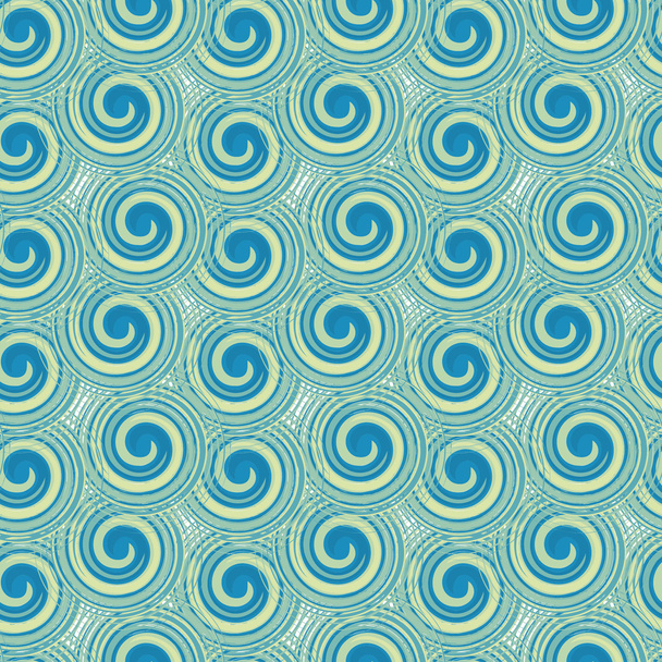 Vector seamless pattern from spiral elements. A background rich with a retro for a brown paper, walls, backgrounds. - Vector, afbeelding