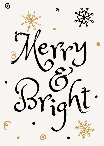 Christmas Greeting Card Template - Vector, afbeelding