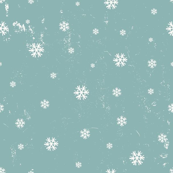 Snowflakes Seamless Pattern - Vector, Image