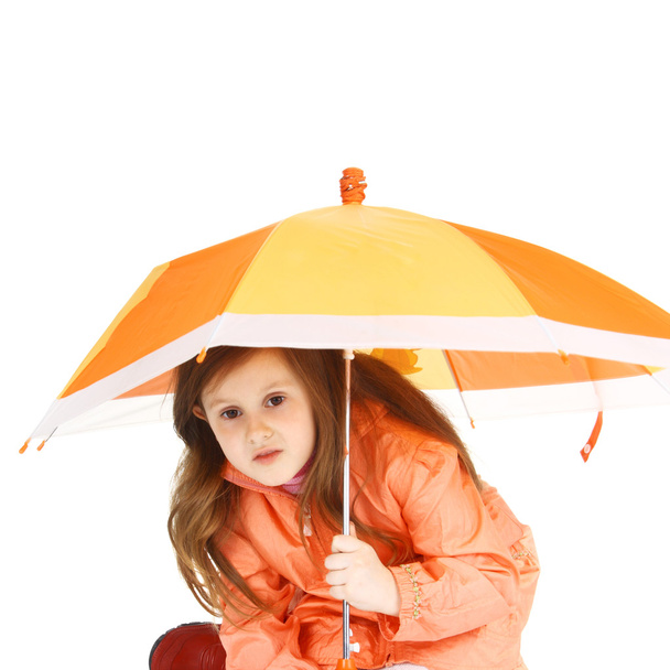 Orange umbrella closeup - Foto, Bild