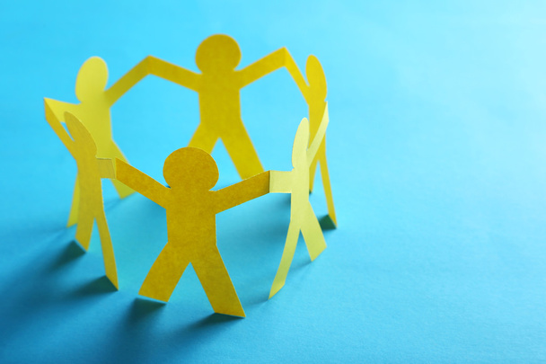 Yellow paper people - Photo, Image