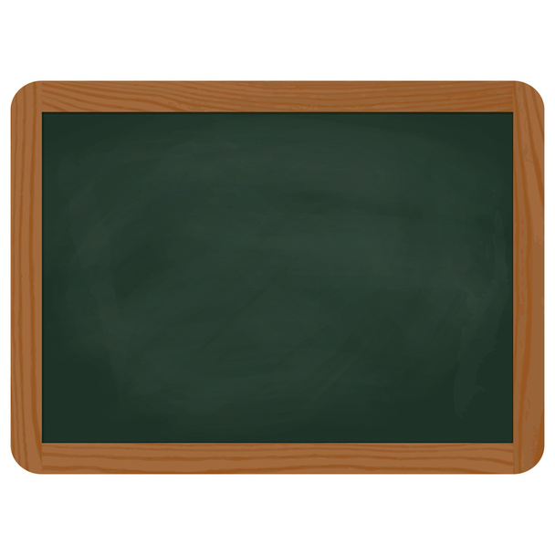 chalk board with wooden frame - Vector, Image