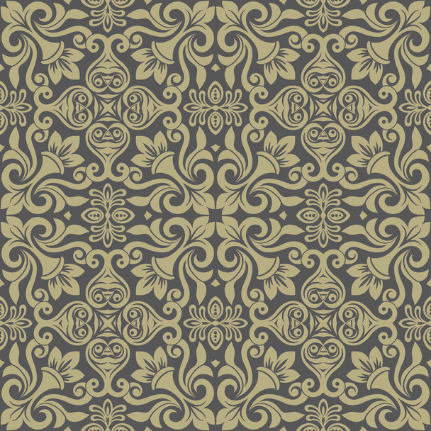 Vector damask seamless pattern background - Vector, Image