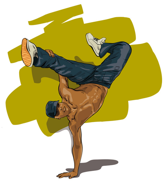 tanečníci akrobatické akce - Vektor, obrázek