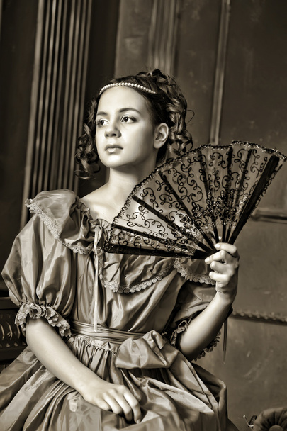 Young victorian lady - Фото, зображення