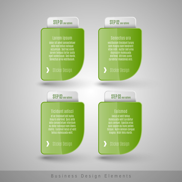 Business infographics template for websites, presentations, educ - Vector, Image