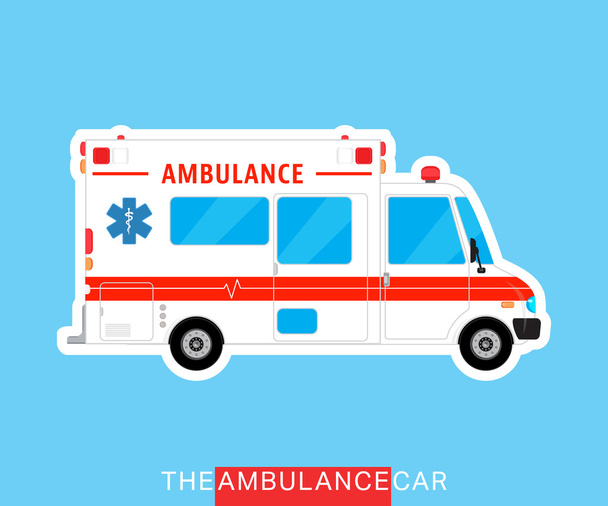 Autobús de ambulancia aislado
 - Vector, Imagen