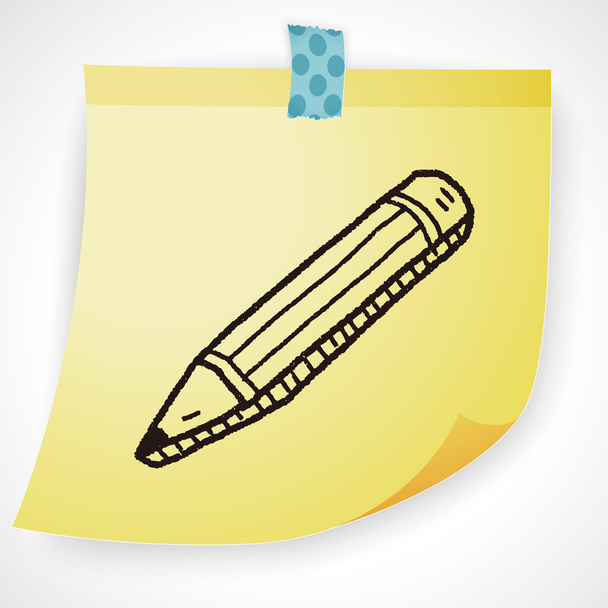 doodle pencil icon element - Vektor, kép