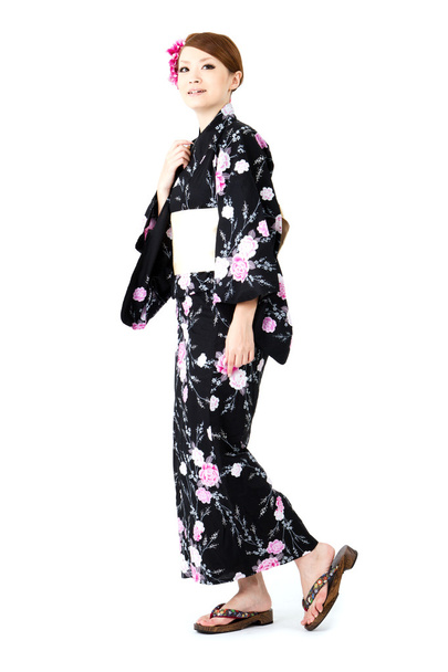 Japanese kimono woman - Zdjęcie, obraz