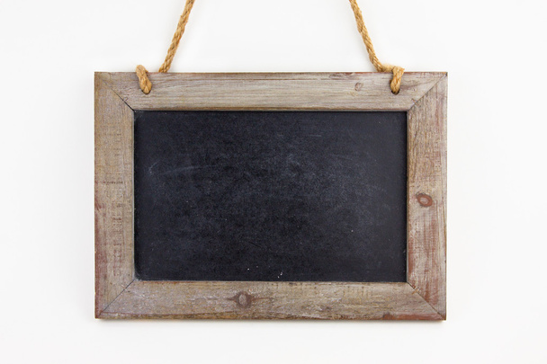Empty blackboard Wooden with a band - Foto, Imagen