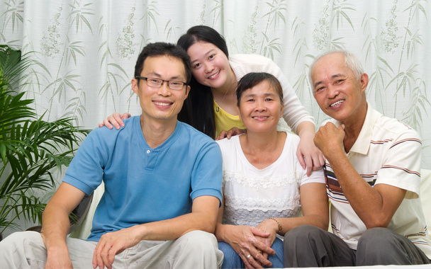 Happy Asian family - Foto, Imagem