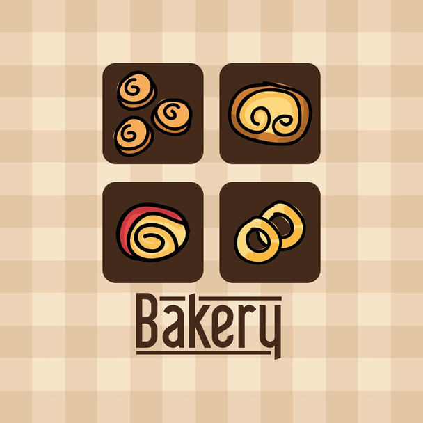 σχεδιασμός αρτοποιείου  - Διάνυσμα, εικόνα