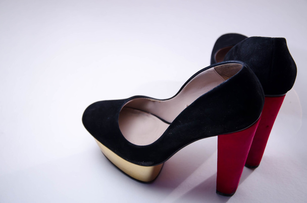 Lackleder schwarze Schuhe Abbildung - Foto, Bild