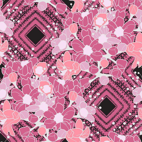 floral seamless pattern - ベクター画像