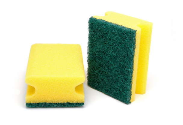 Houshold kitchen scrub sponges - Photo, Image