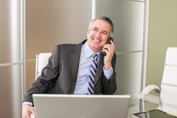 Businessman on phone - Photo, Image