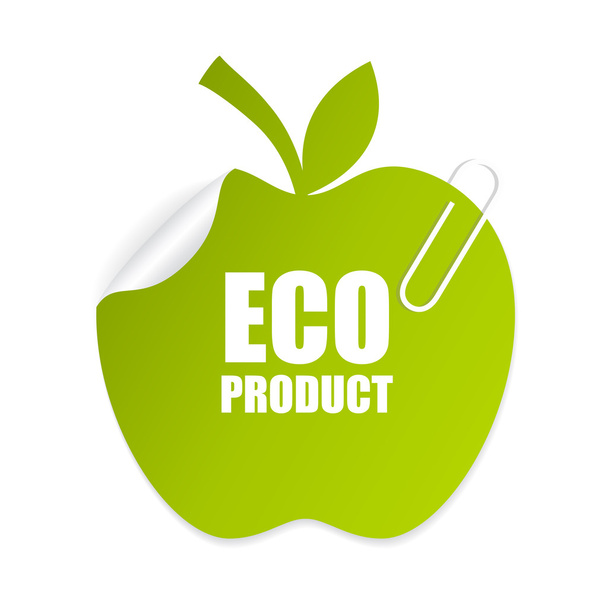 Eco product label - Vektör, Görsel