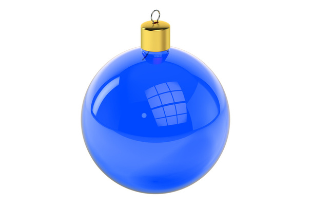 blue christmas ball - Foto, immagini