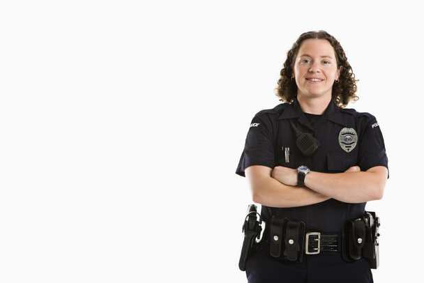 Smiling Policewoman. - Φωτογραφία, εικόνα