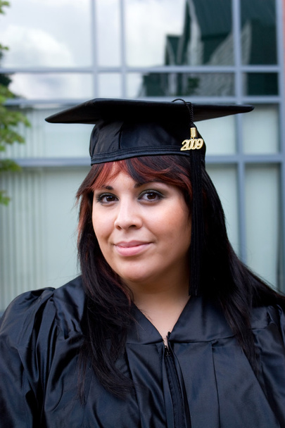 若い女性の卒業 - 写真・画像