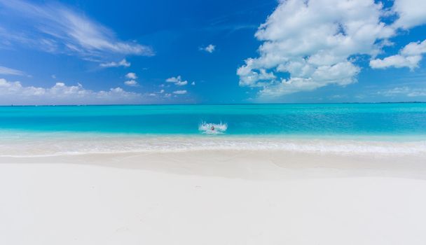 Tropical beach background - Фото, зображення