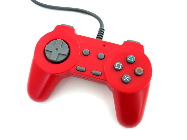 Red gamepad - Foto, afbeelding