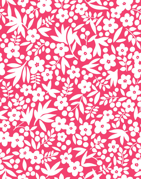 Flower illustration pattern - Vektör, Görsel