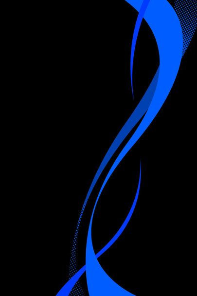 Blue Swoosh Curves - Photo, Image
