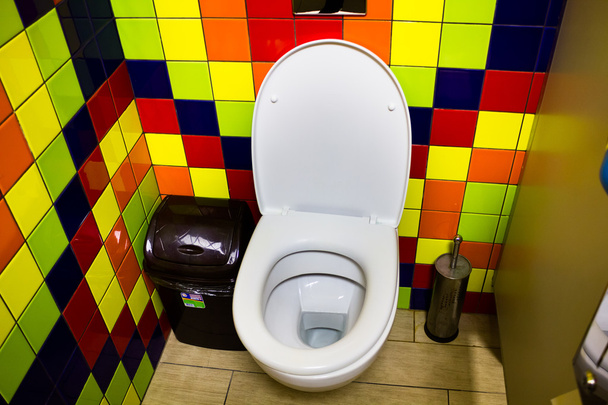 Toilet cubicle in cafe - Photo, Image