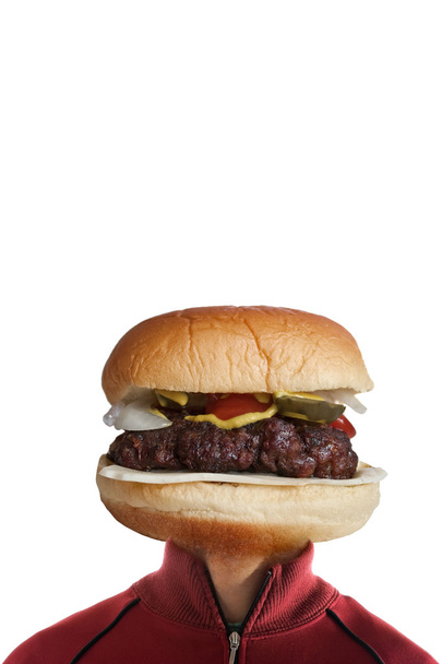 Hamburger tête homme
 - Photo, image