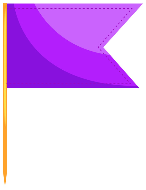 Food flag in purple color - Vector, Image