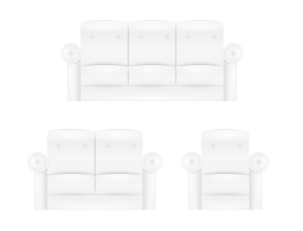 witte Bank meubilair - Vector, afbeelding