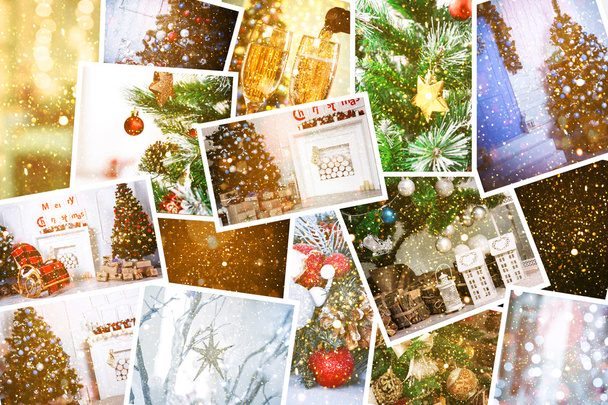 Christmas holiday collage - Фото, зображення