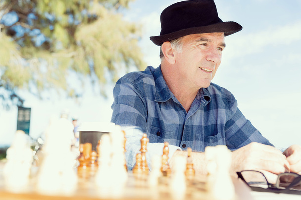 Thinking chess strategy - Фото, зображення