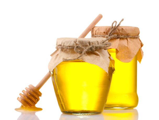 Honey isolated on white - Foto, imagen
