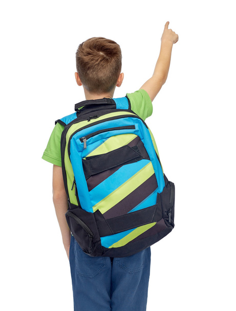 happy student boy with school bag - Foto, immagini