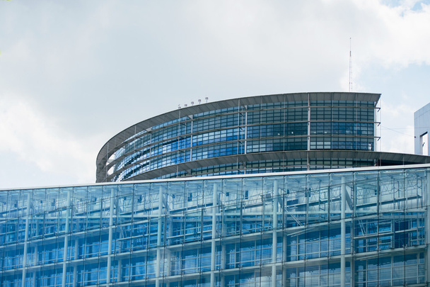Euroopan parlamentin rakennus Strasbourgissa - Valokuva, kuva