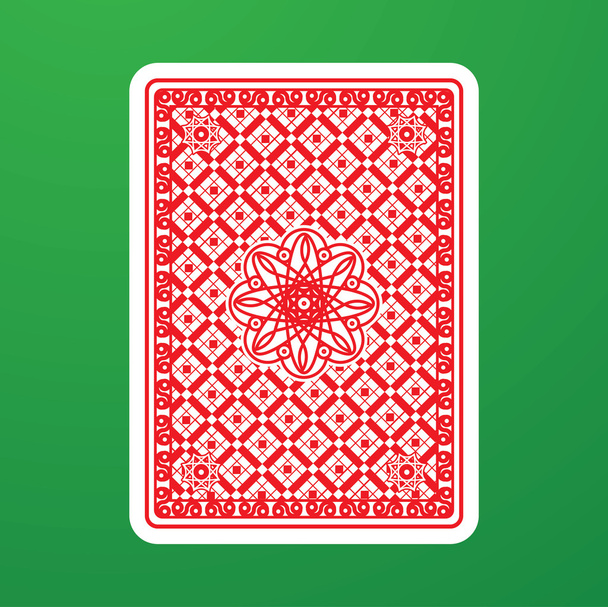 Karten zurückspielen - Vektor, Bild