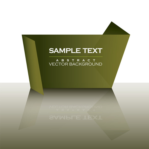 Abstract origami speech bubble. Vector background. Eps10 Format. - Vetor, Imagem