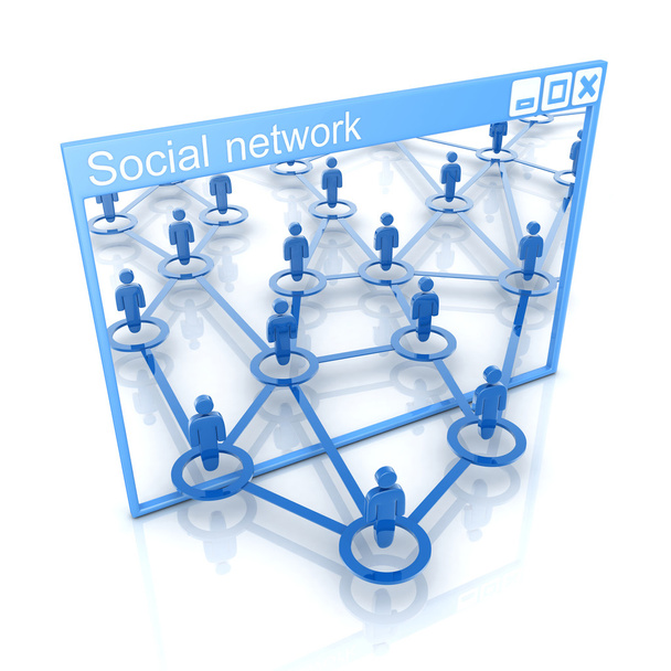 Sociaal netwerk - Foto, afbeelding