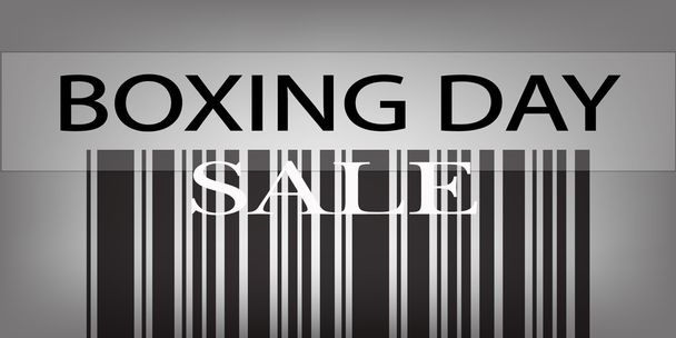 Boxing Day Barcode for Special Price Products - Vektor, obrázek